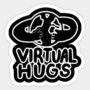 virtual hugs Sticker